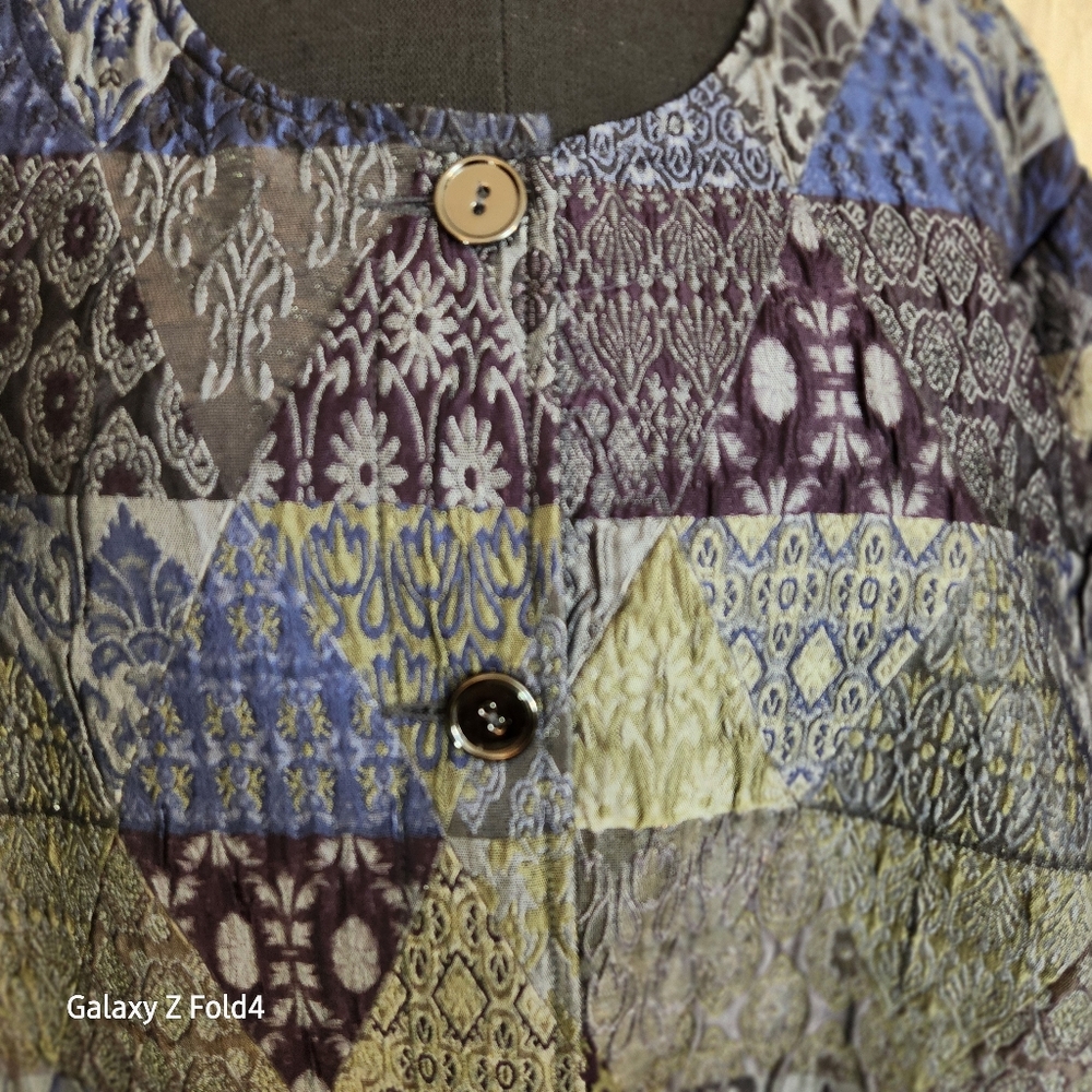 Patchwork Button-Up Jacket Norton Mcnaugton - image 6